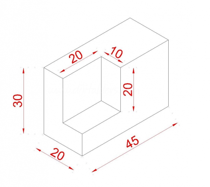 İzometric Şekil Çizimi 4