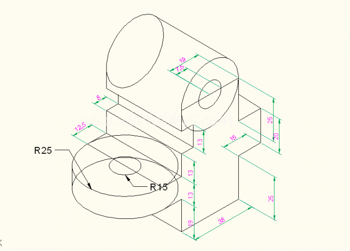 İzometric Şekil Çizimi 9
